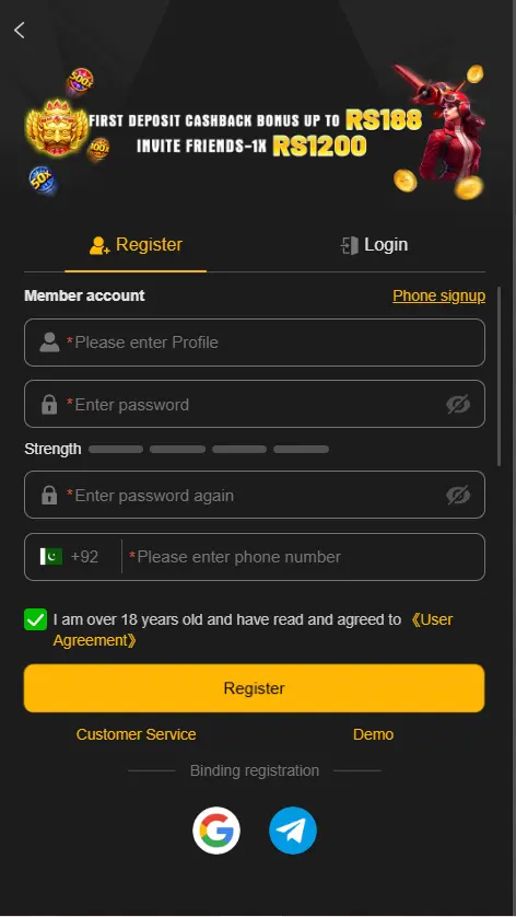 188PKR Login